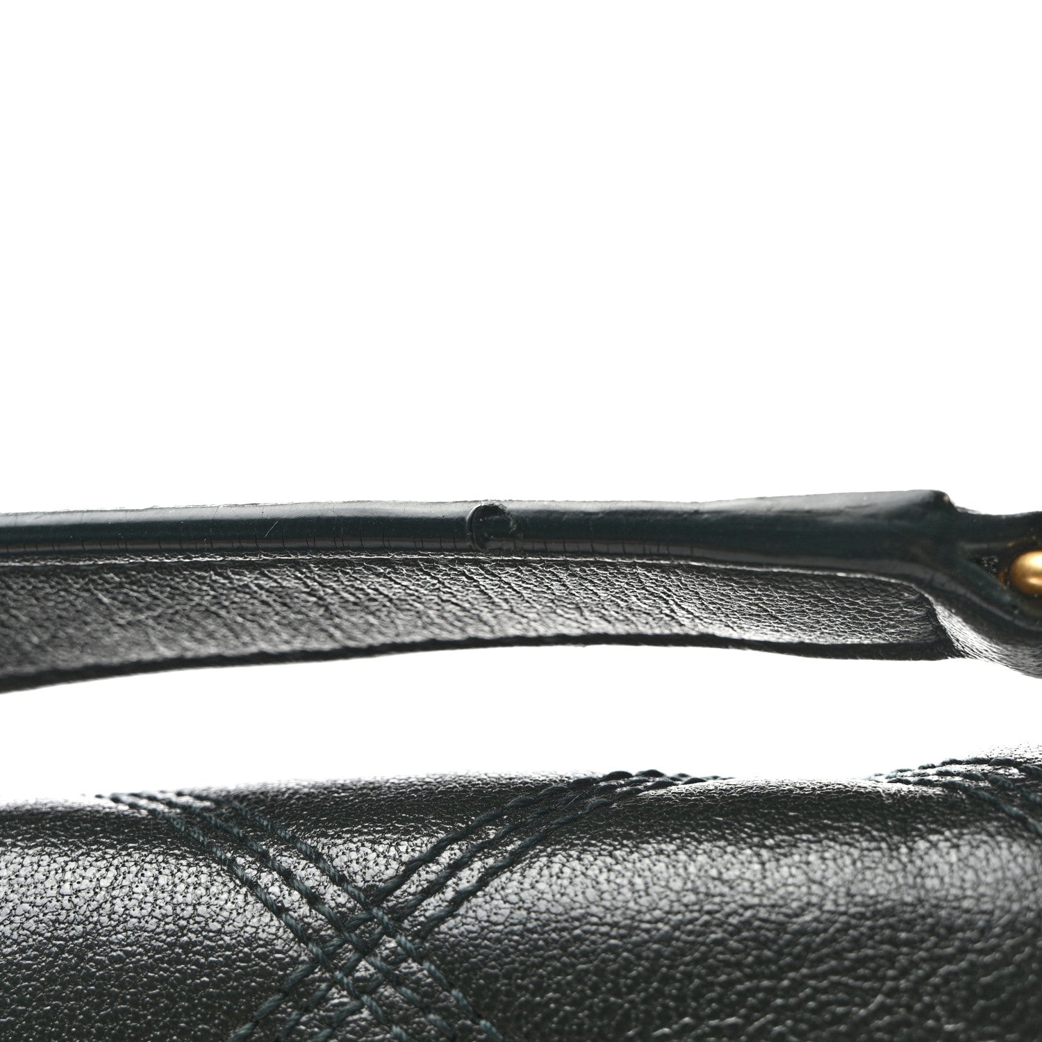 Saint Laurent Lambskin Quilted Mini Becky Chain Bag Vert Fonce 12 of 21