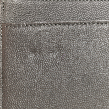 Chanel Caviar Sevruga Wallet On Chain WOC Grey 14 of 15