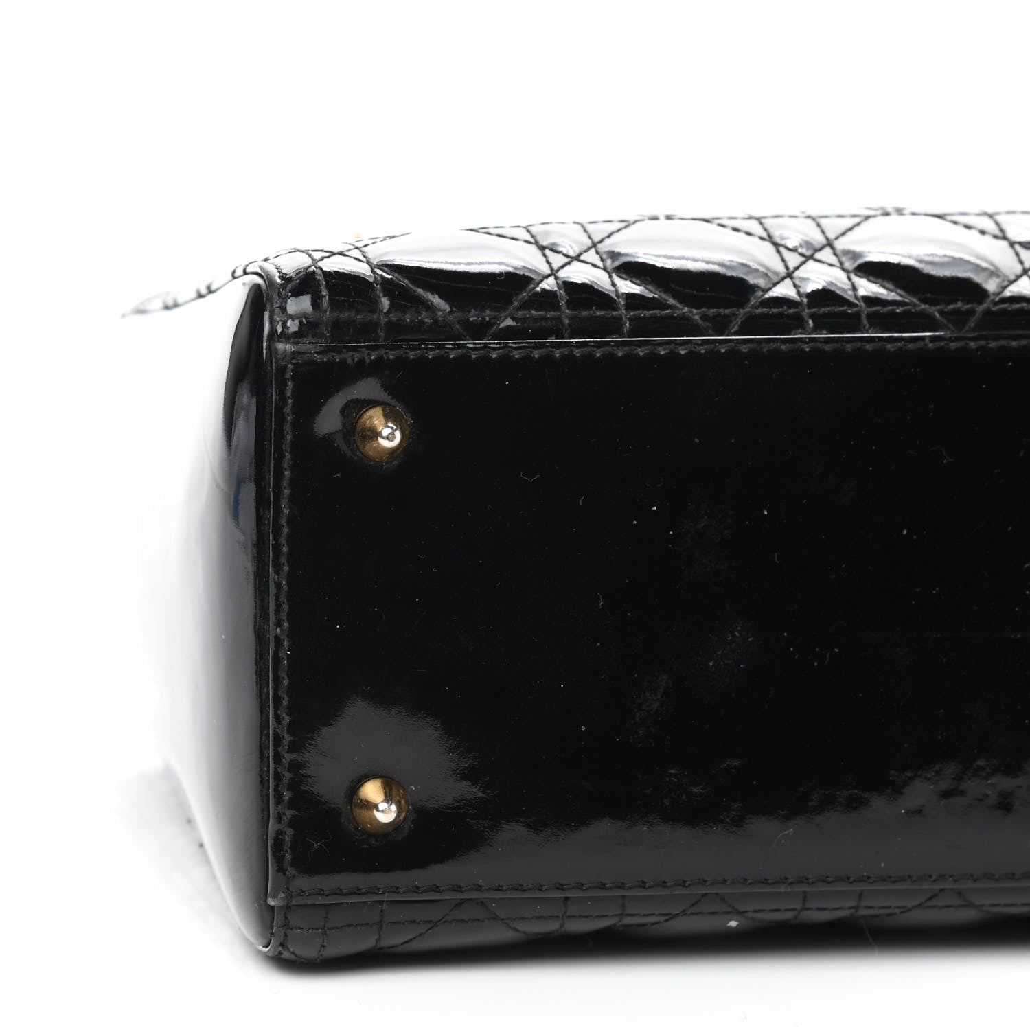 Christian Dior Patent Cannage Medium Lady Dior Black 5 of 8