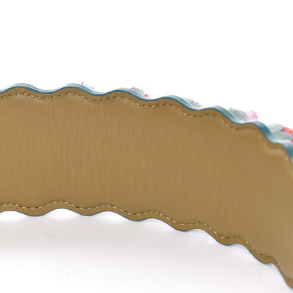 Fendi Calfskin Lambskin Rosebud Studded Strap You Multicolor 5 of 6