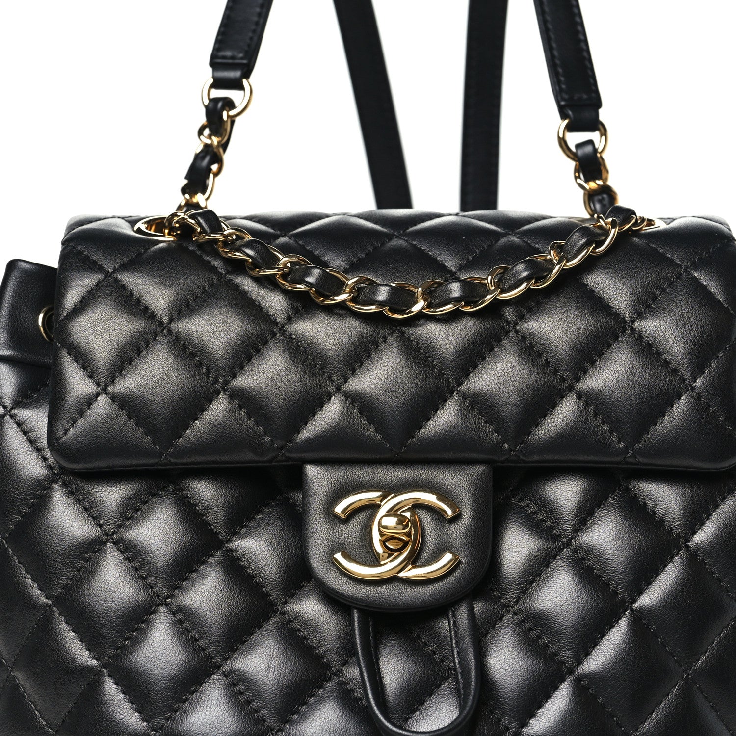 Chanel Calfskin Quilted Small Urban Spirit Backpack Black 8 of 11
