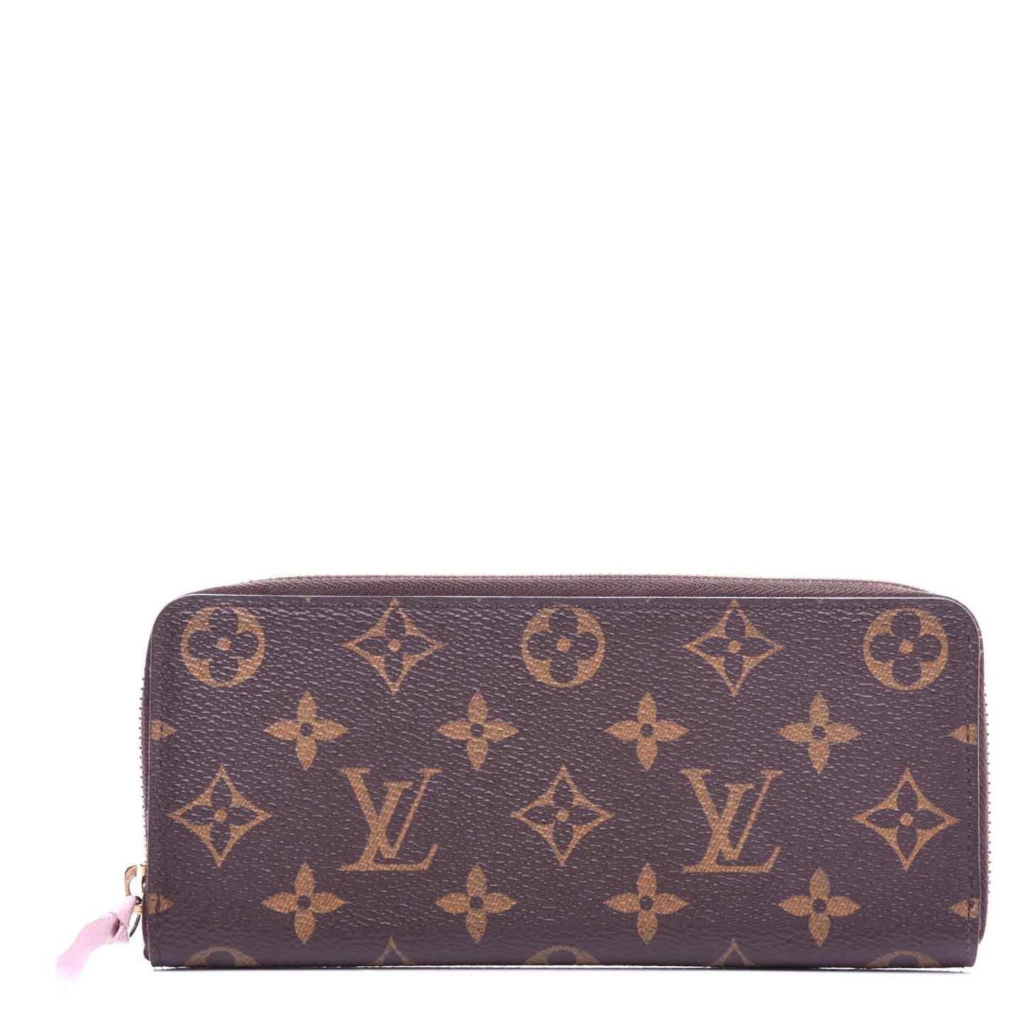 Monogram Clemence Wallet Rose Ballerine