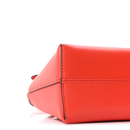Fendi Vitello King Plexiglass Logo Embossed Mini By The Way Top Handle Boston Bag Papavero 8 of 10