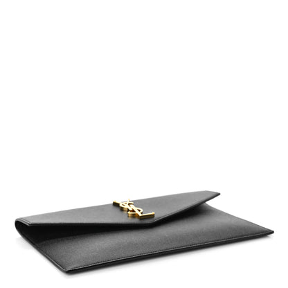 Saint Laurent Grain De Poudre Uptown Pouch Black 4 of 10