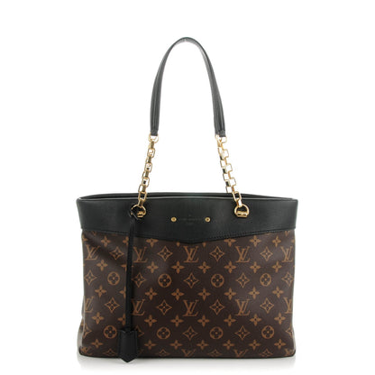 Louis Vuitton Monogram Pallas Shopper Black 1 of 7