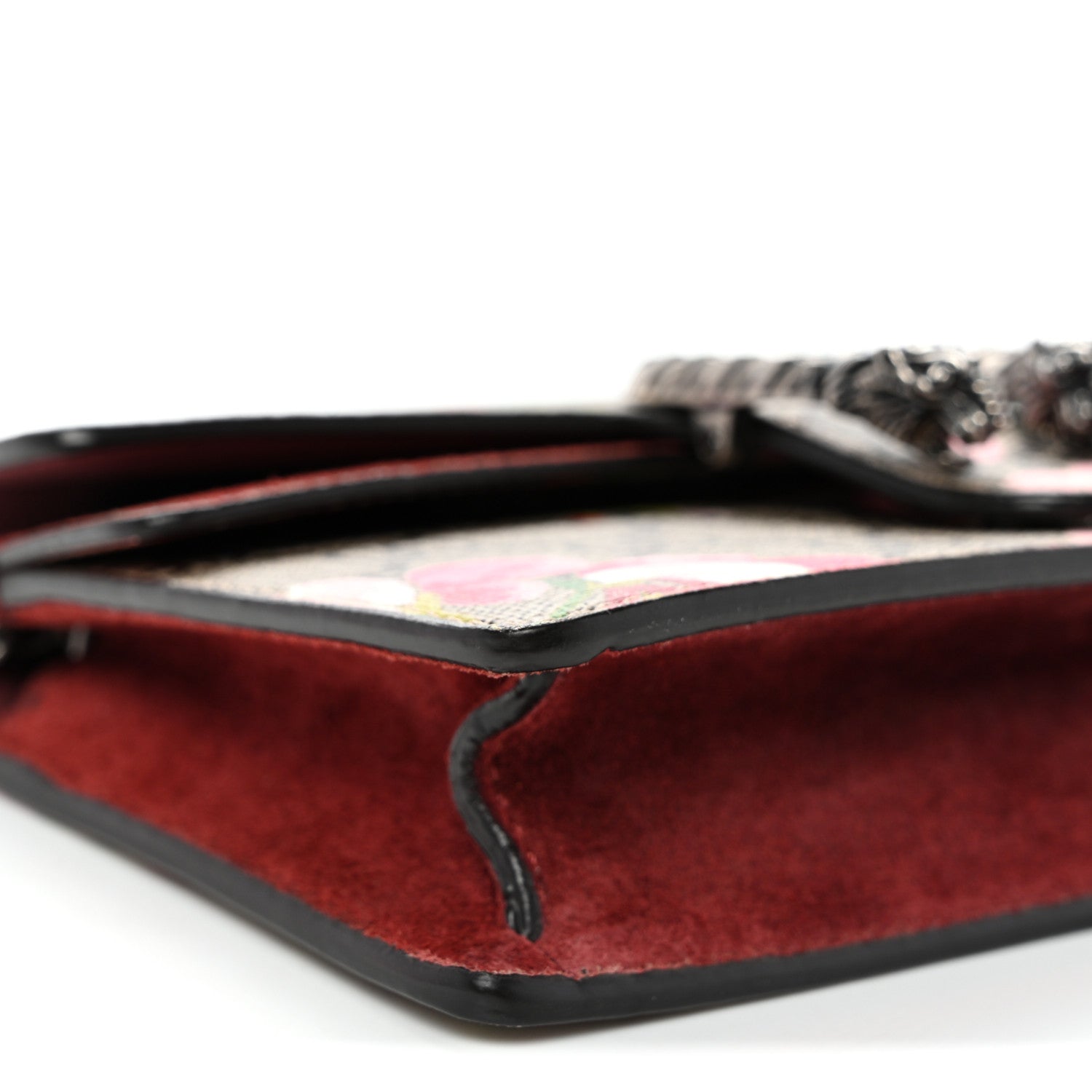 Gucci GG Supreme Monogram Blooms Super Mini Dionysus Shoulder Bag Beige Multicolor Dry Rose 8 of 9