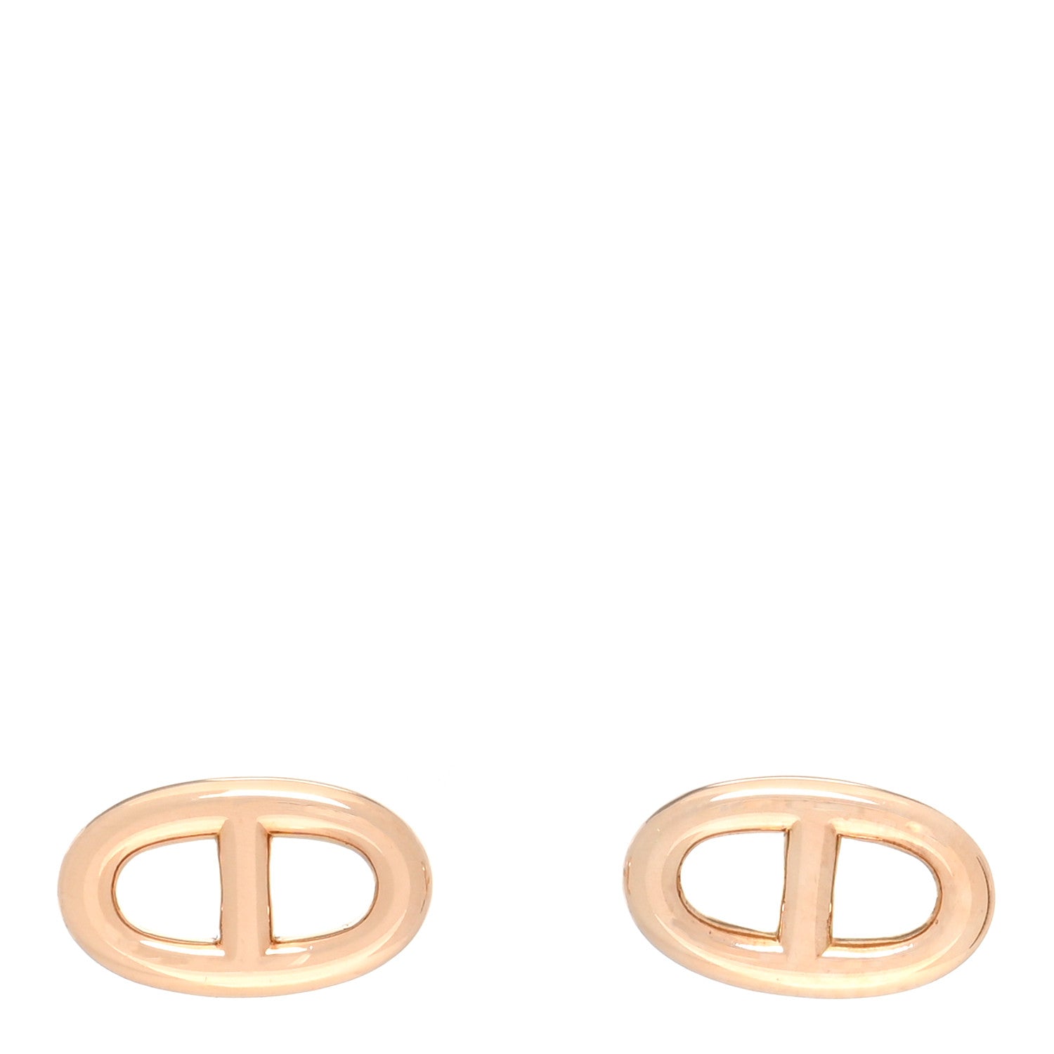 Hermes 18K Rose Gold TPM Farandole Stud Earrings 1 of 5