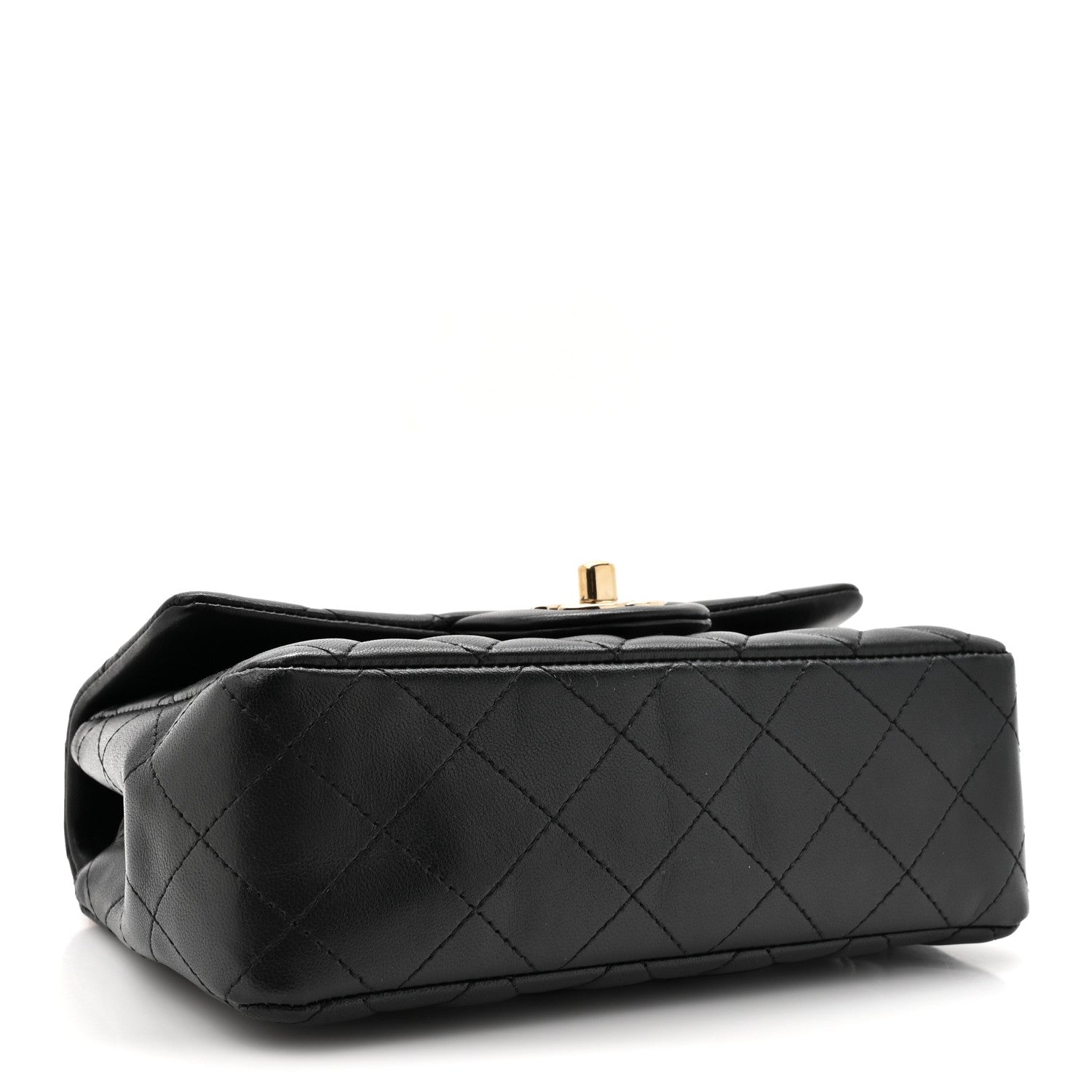 Chanel Lambskin Quilted Mini Coco Charms Rectangular Flap Black 4 of 13