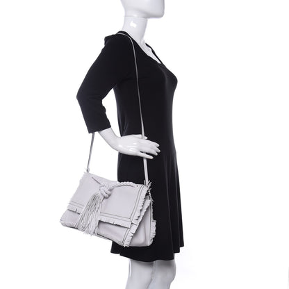 Valentino Garavani Calfskin The Rope Crossbody Bag White 2 of 9