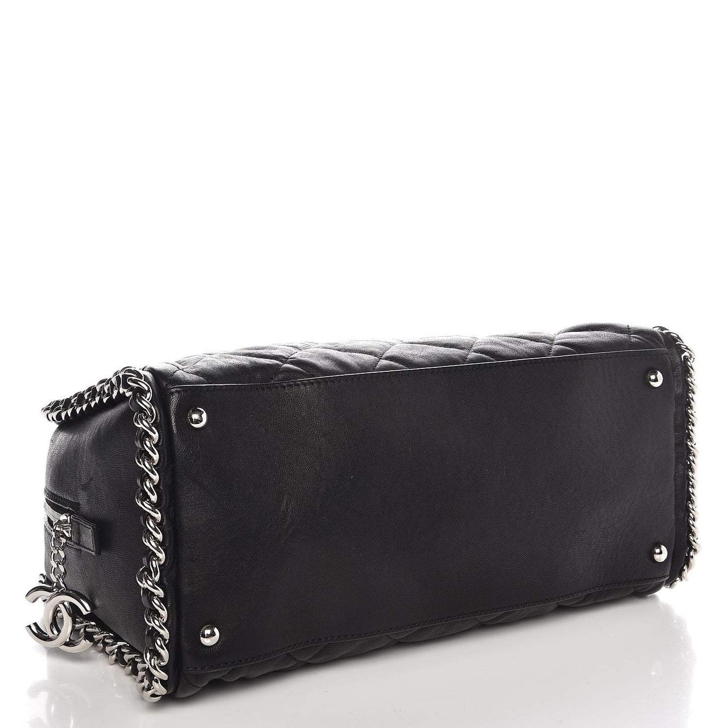 Calfskin Chain Around Bowler Black
