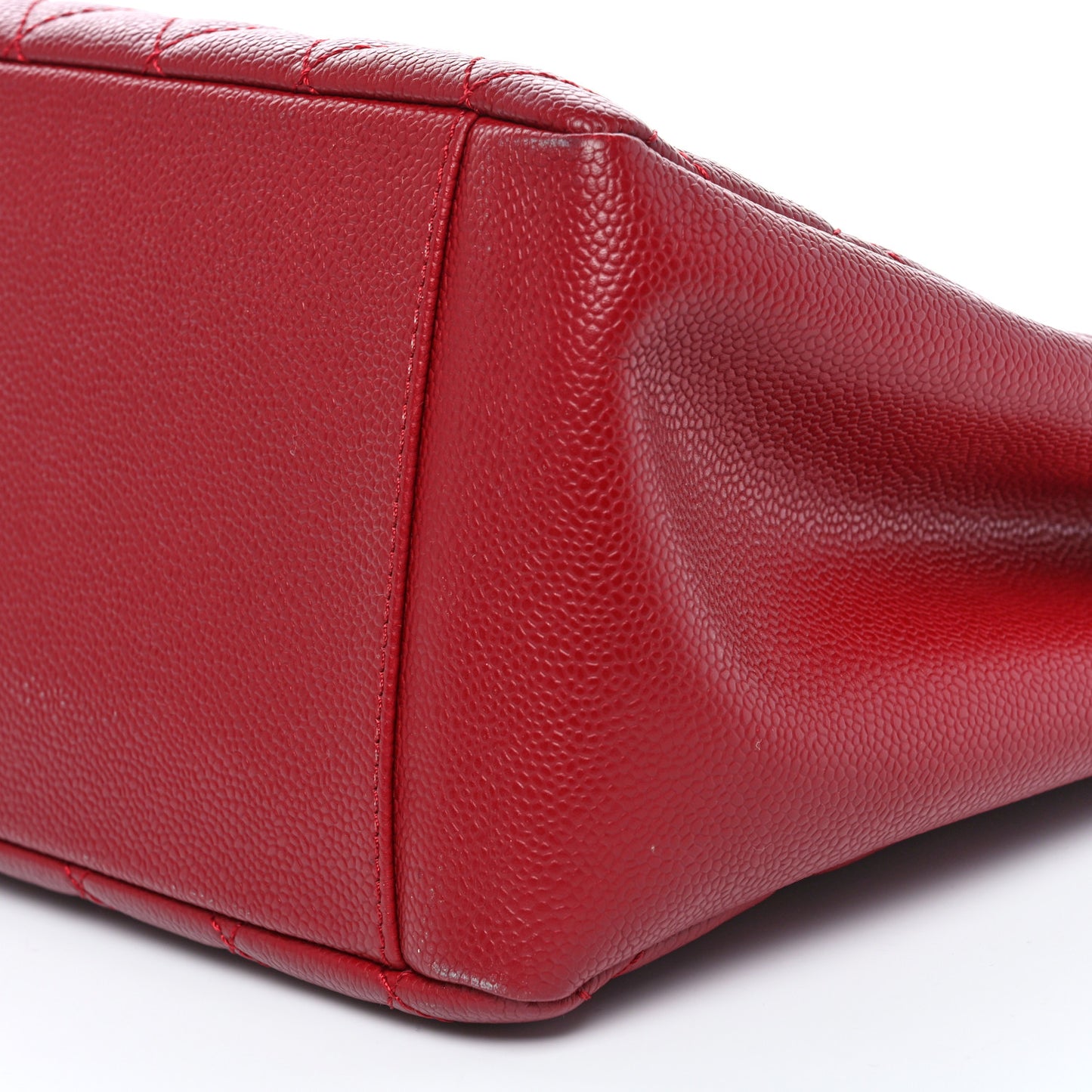 Caviar Quilted Grand Shopping Tote GST Red