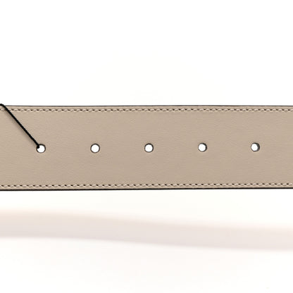 Gucci Plutone Calfskin Palladium Double G 40mm Belt 85 34 Mystic White 3 of 10