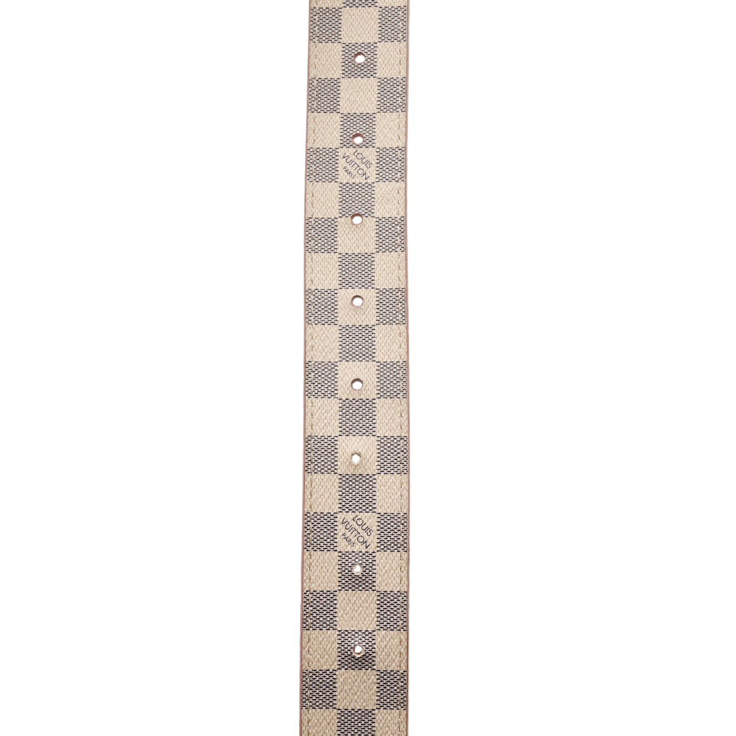 Damier Azur LV Initiales 32mm Belt 80 32 Rose Ballerine
