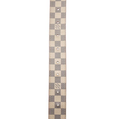 Louis Vuitton Damier Azur LV Initiales 32mm Belt 80 32 Rose Ballerine 6 of 13