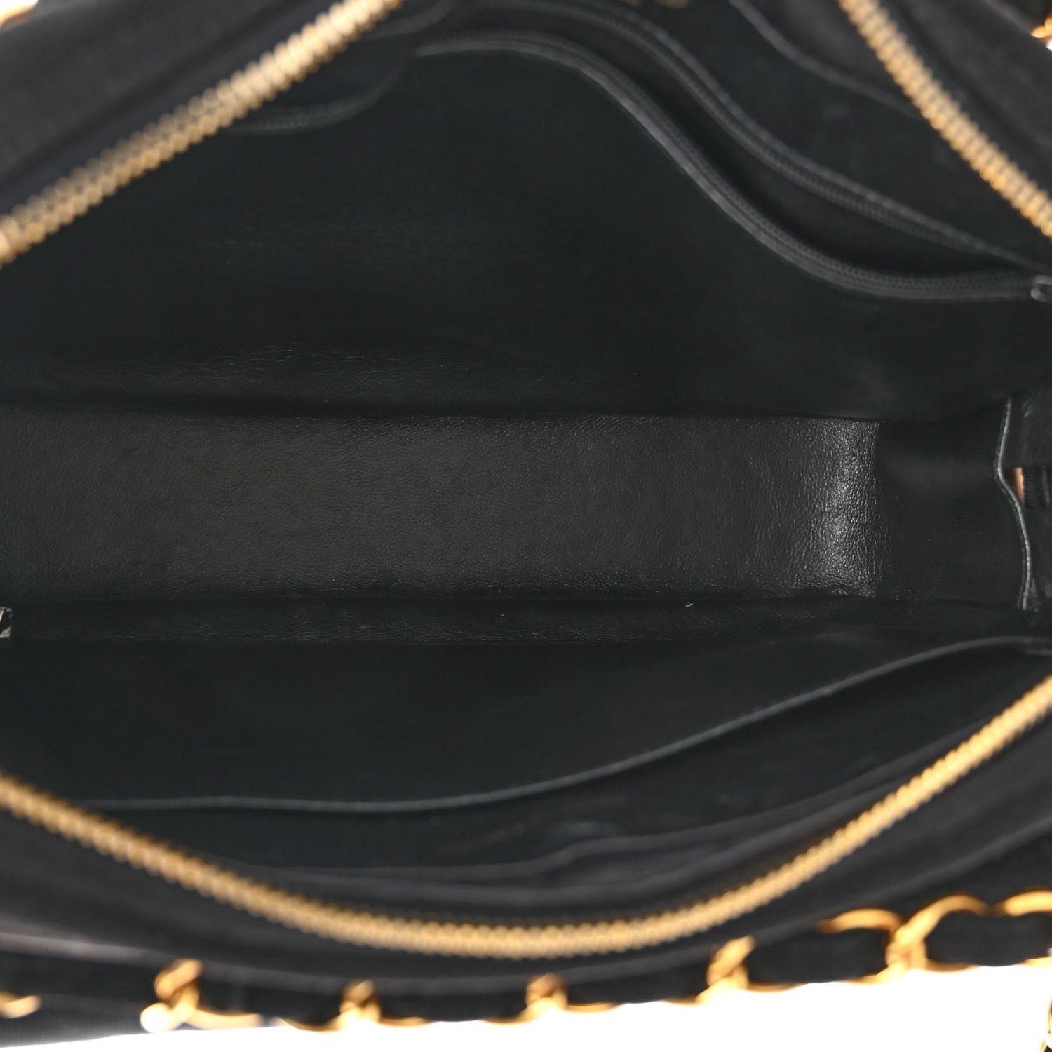 Chanel Jersey Quilted CC Shoulder Bag Black 5 of 11