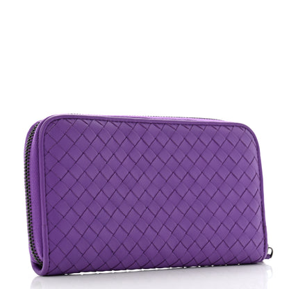 Bottega Veneta Nappa Intrecciato Zip Around Wallet Byzantine 3 of 9