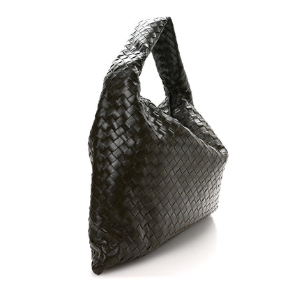 Bottega Veneta Calfskin Intrecciato Large Hop Kaki 2 of 9
