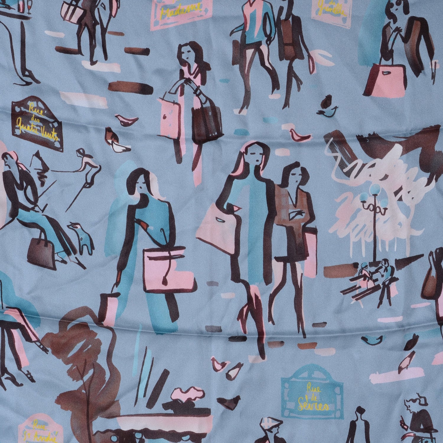 Hermes Silk Rendez Vous Rive Gauche Scarf 70 1 of 7