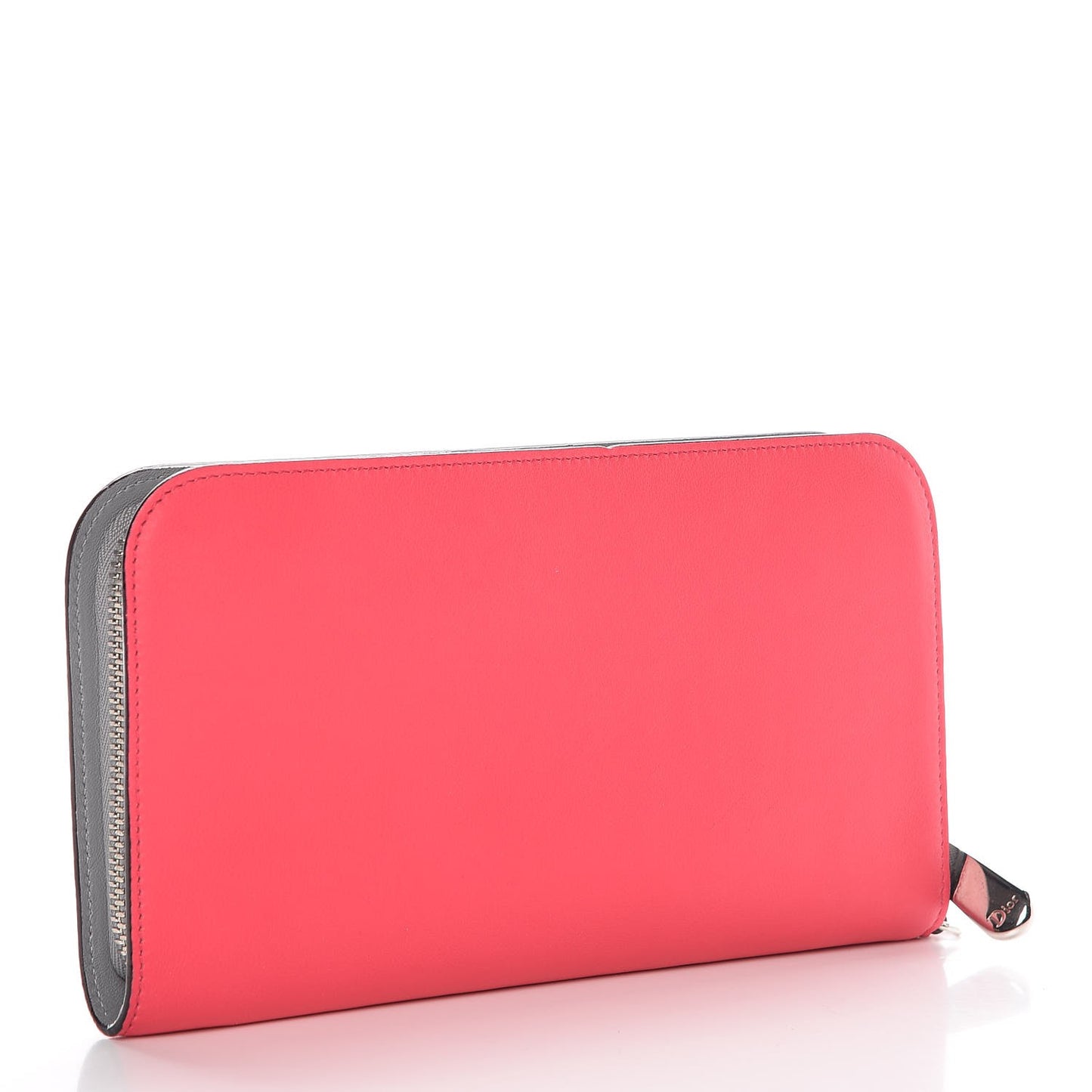 Smooth Calfskin Diorissimo Voyageur Wallet Rose Hot Pink