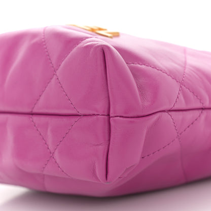 Chanel Shiny Calfskin Quilted Mini Chanel 22 Purple 10 of 10