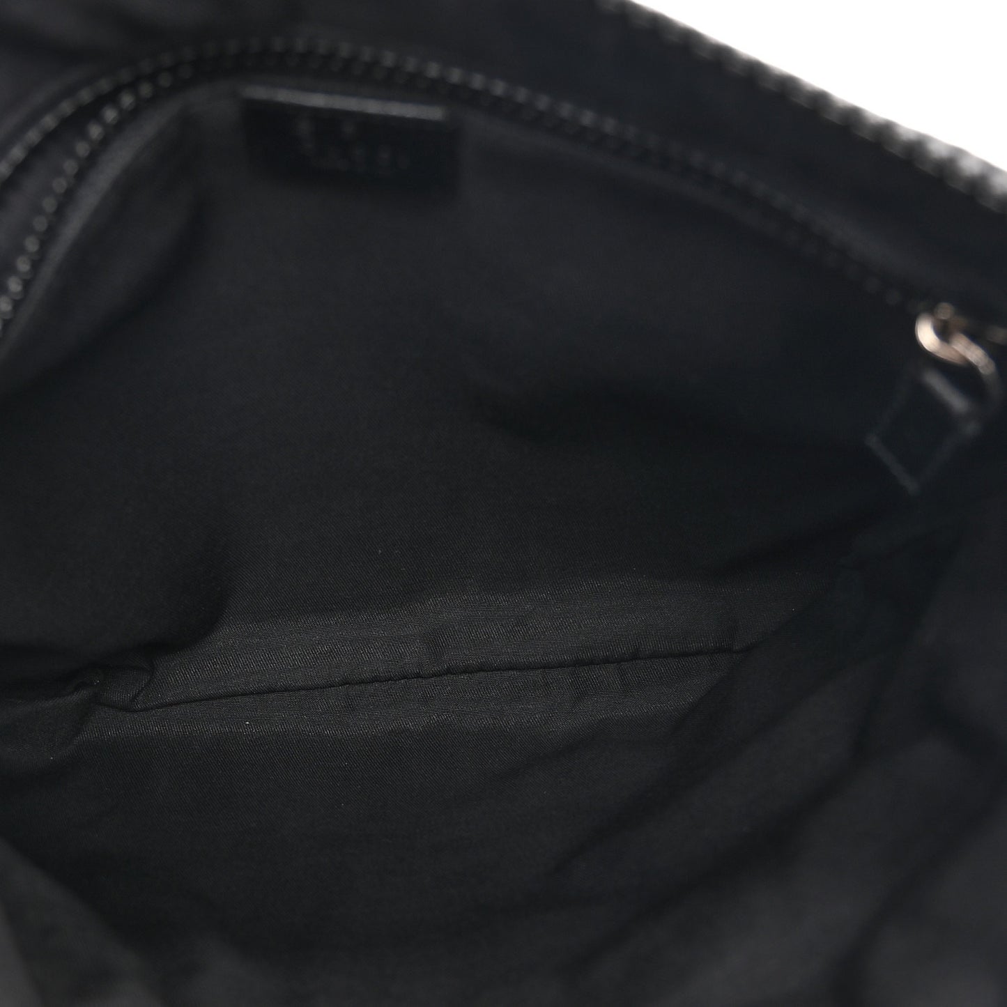 Nylon Monogram Small Flat Messenger Bag Black