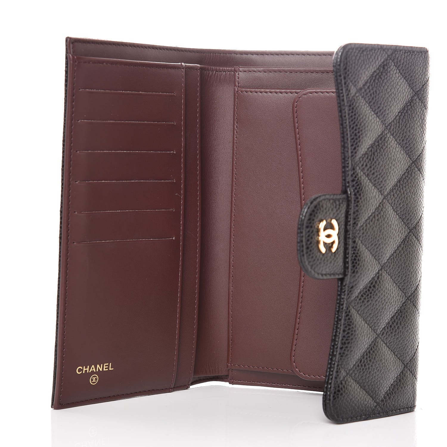 Chanel Caviar Quilted Large Flap Wallet Black 5 of 9