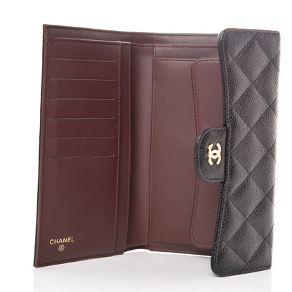 Chanel Caviar Quilted Large Flap Wallet Black 5 of 9