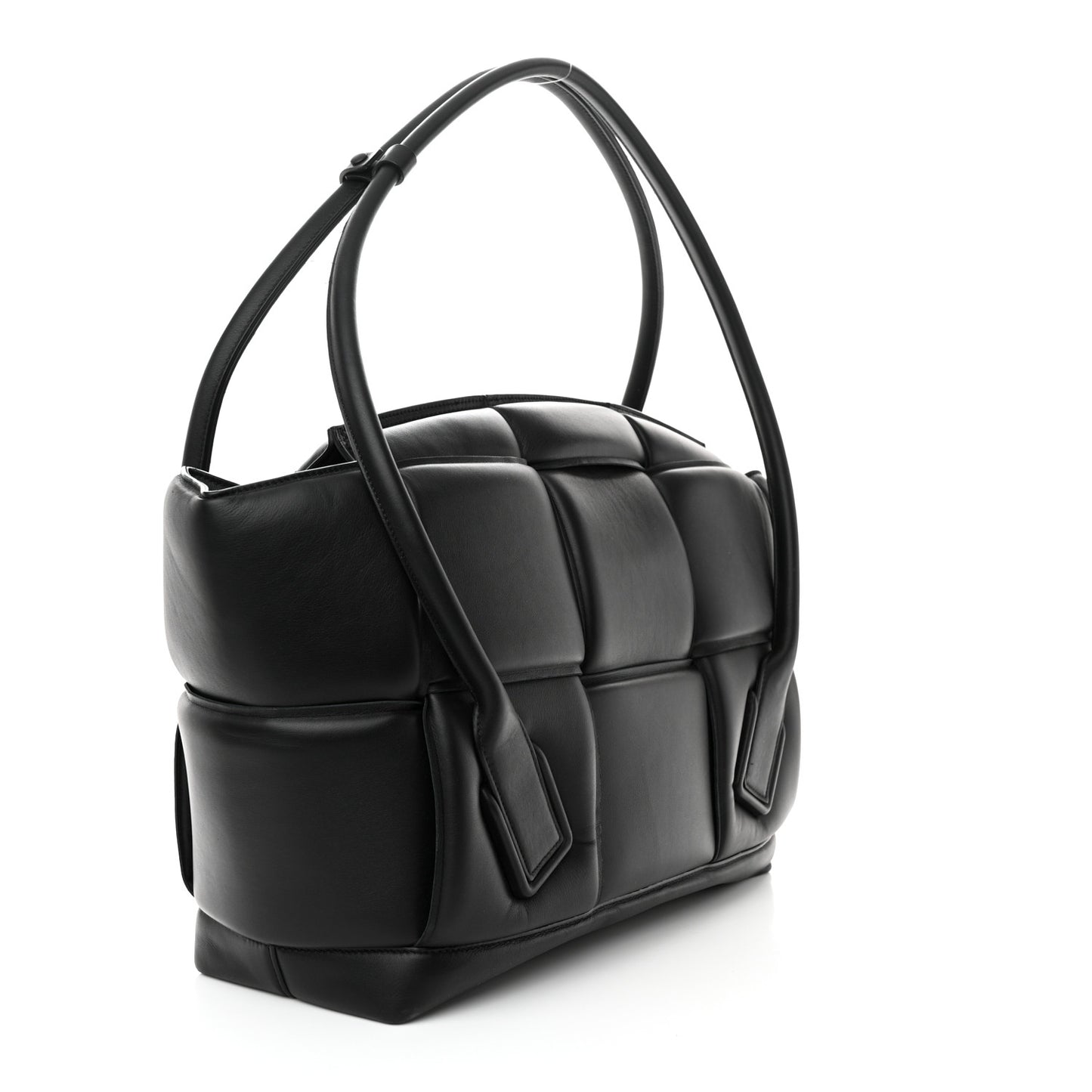 Nappa Maxi Intrecciato Padded Large Arco Black
