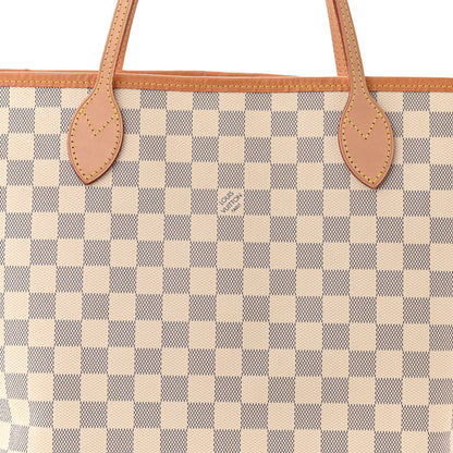 Louis Vuitton Damier Azur Neo Neverfull MM Rose Ballerine 7 of 9