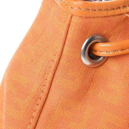 Fendi Zucchino Cuoio Shoulder Bag Mandarino 17 of 19