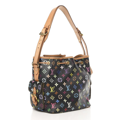 Louis Vuitton Monogram Multicolor Petit Noe Black 3 of 11
