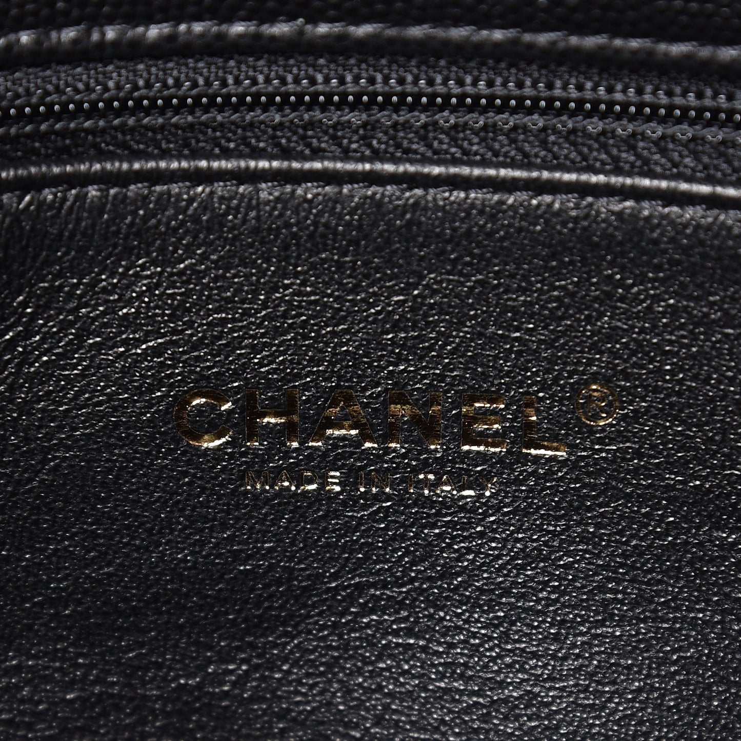 Caviar Lizard Quilted Medium Coco Handle Flap Black