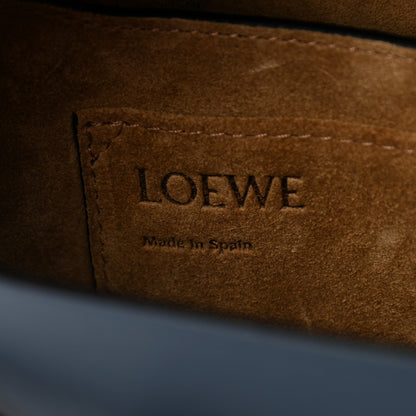 Loewe Calfskin Small Gate Crossbody Bag Tan Steel Blue 6 of 13