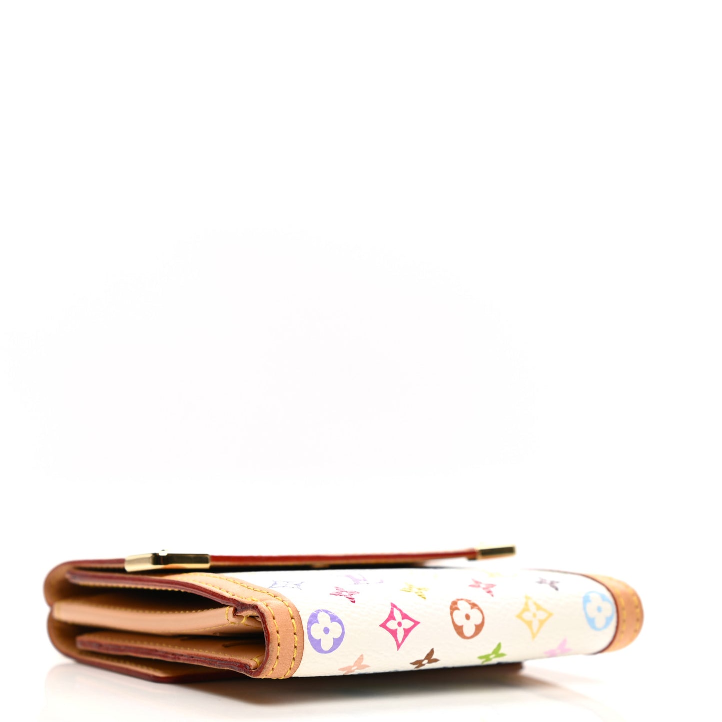 Monogram Multicolor Porte-Monnaie Billets Wallet White