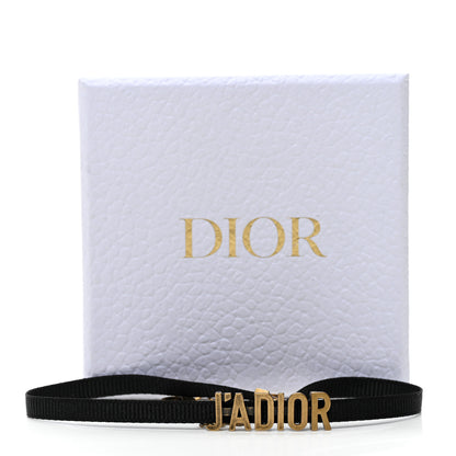 Christian Dior Grosgrain Ribbon J'Adior Logo Choker Necklace Black 5 of 5
