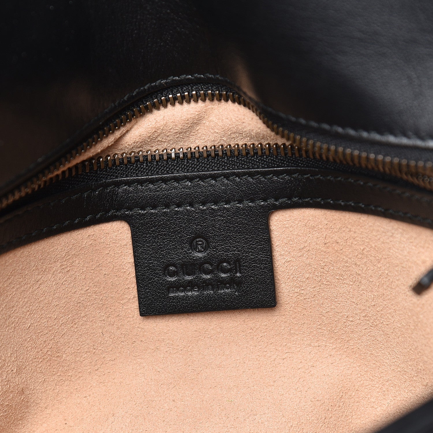 Gucci Calfskin Matelasse Small GG Marmont Shoulder Bag Black 6 of 19