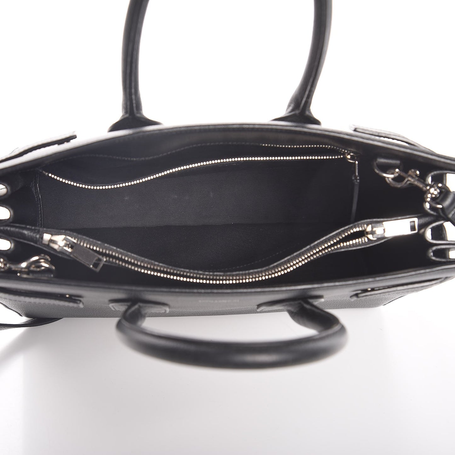 Grained Calfskin Small Sac De Jour Black