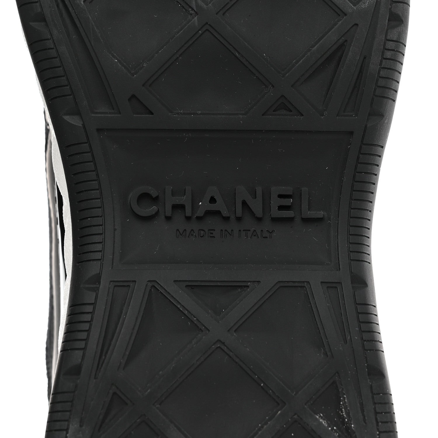 Chanel Velvet Calfskin Mixed Fibers CC Sneakers 38 Black 8 of 9