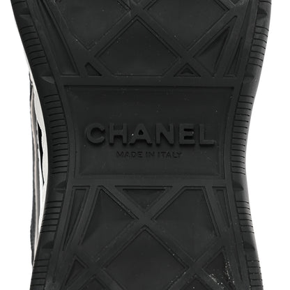 Chanel Velvet Calfskin Mixed Fibers CC Sneakers 38 Black 8 of 9