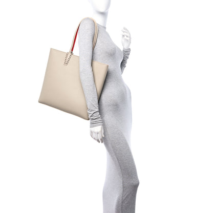 Christian Louboutin Calfskin Empire Spikes North South Cabata Tote Saharienne 3 of 10
