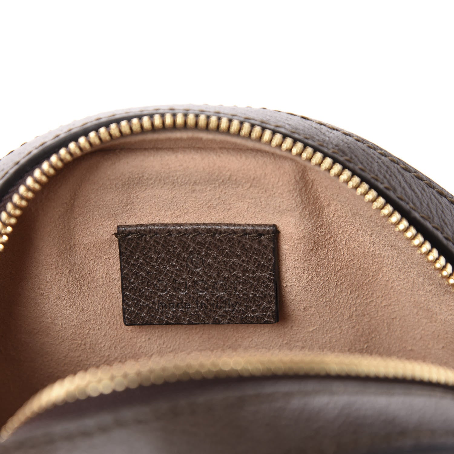 Gucci GG Supreme Monogram Web Mini Ophidia Round Shoulder Bag Brown 8 of 10
