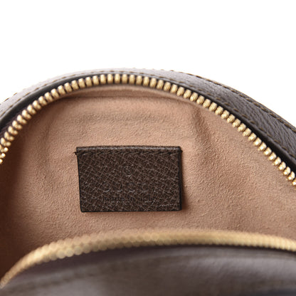 Gucci GG Supreme Monogram Web Mini Ophidia Round Shoulder Bag Brown 8 of 10