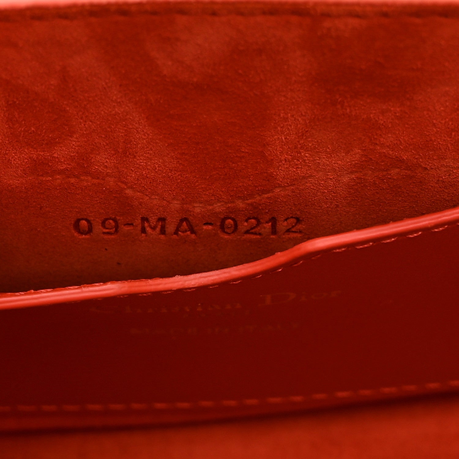 Christian Dior Box Calfskin East West Bobby Bag Orange 7 of 10