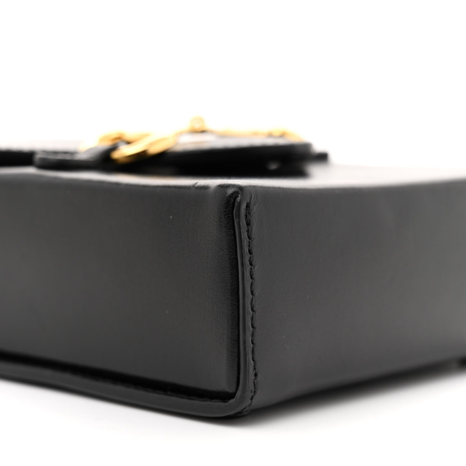 Gucci Textured Dollar Calfskin Mini Horsebit 1955 Crossbody Bag Black 9 of 16