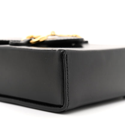 Gucci Textured Dollar Calfskin Mini Horsebit 1955 Crossbody Bag Black 9 of 16