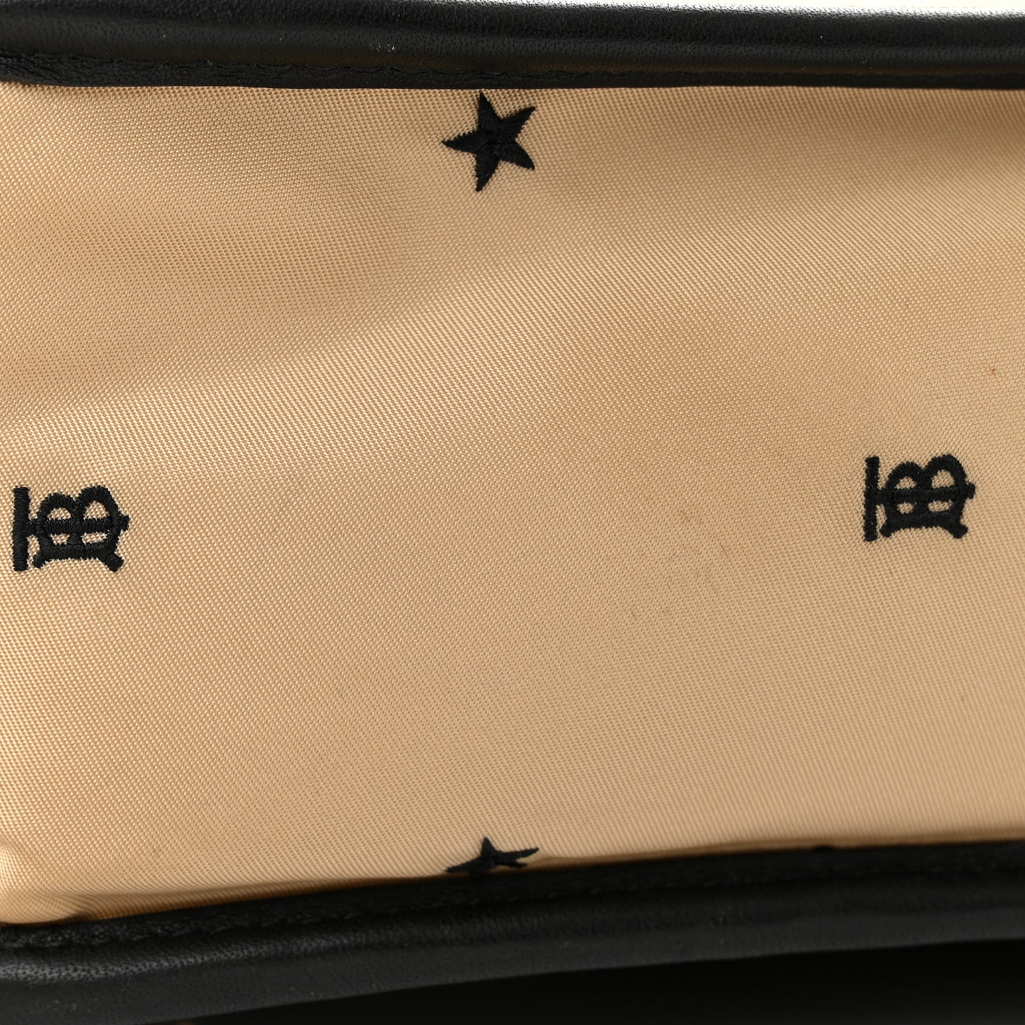 Econyl TB Logo Star Embroidered Kids Backpack Black Beige