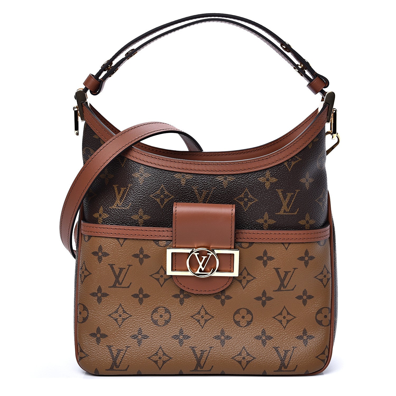 Louis Vuitton Reverse Monogram Dauphine Hobo PM 1 of 8