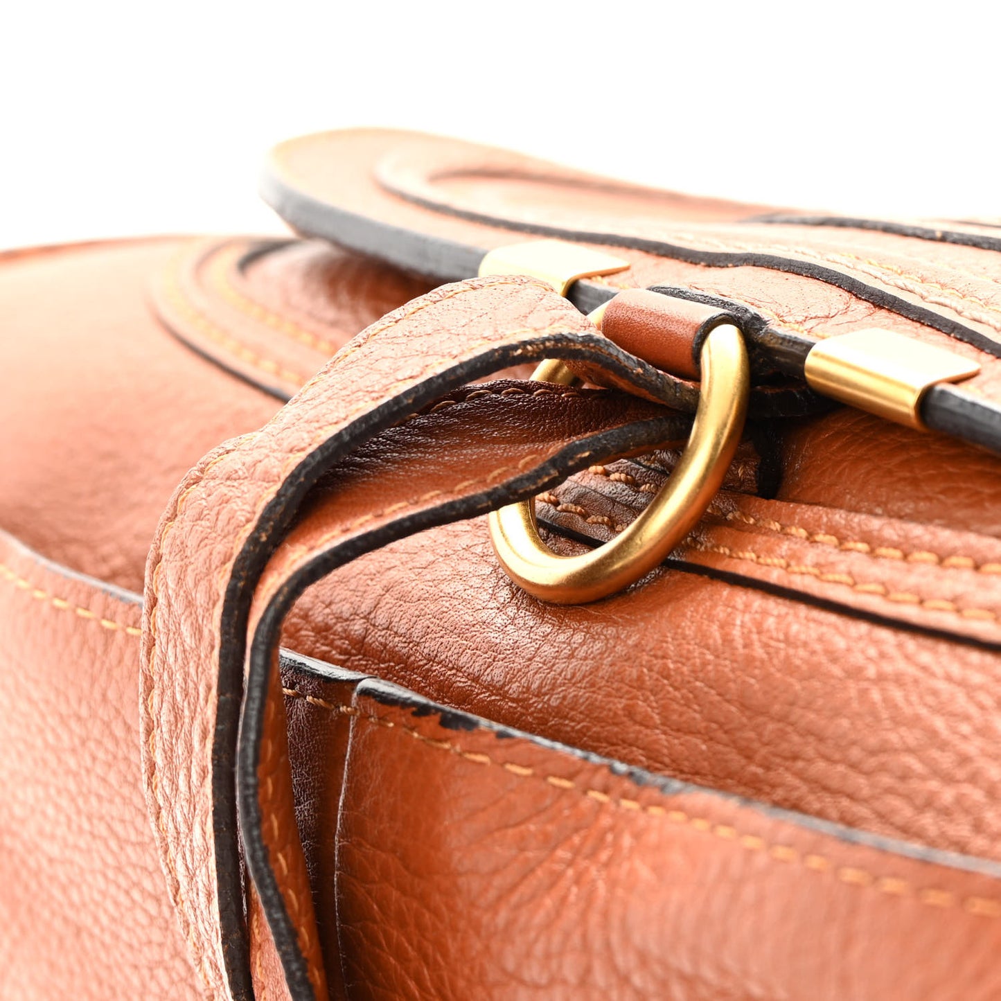 Calfskin Medium Marcie Satchel Tan