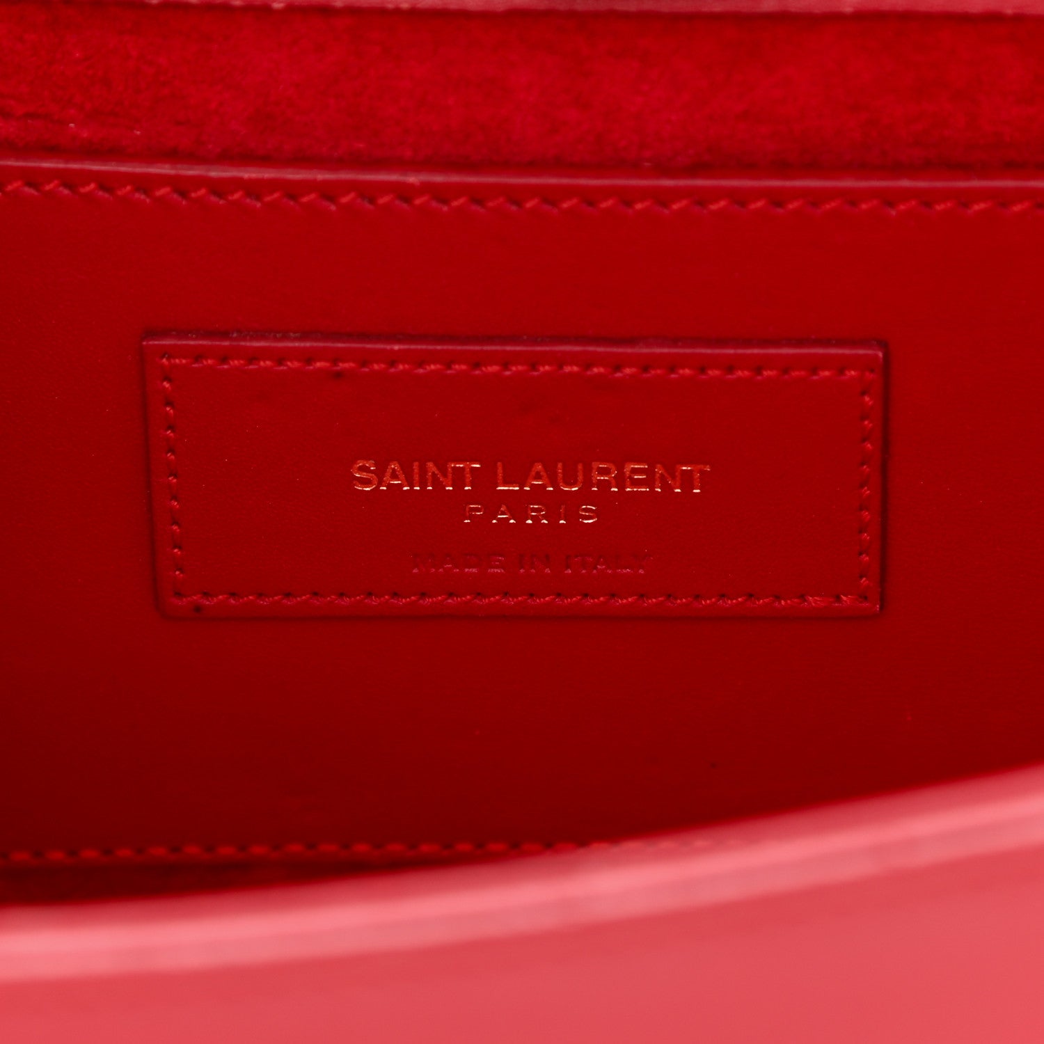 Saint Laurent Smooth Calfskin Medium Classic Monogram Kate Tassel Satchel Lipstick Red 6 of 12