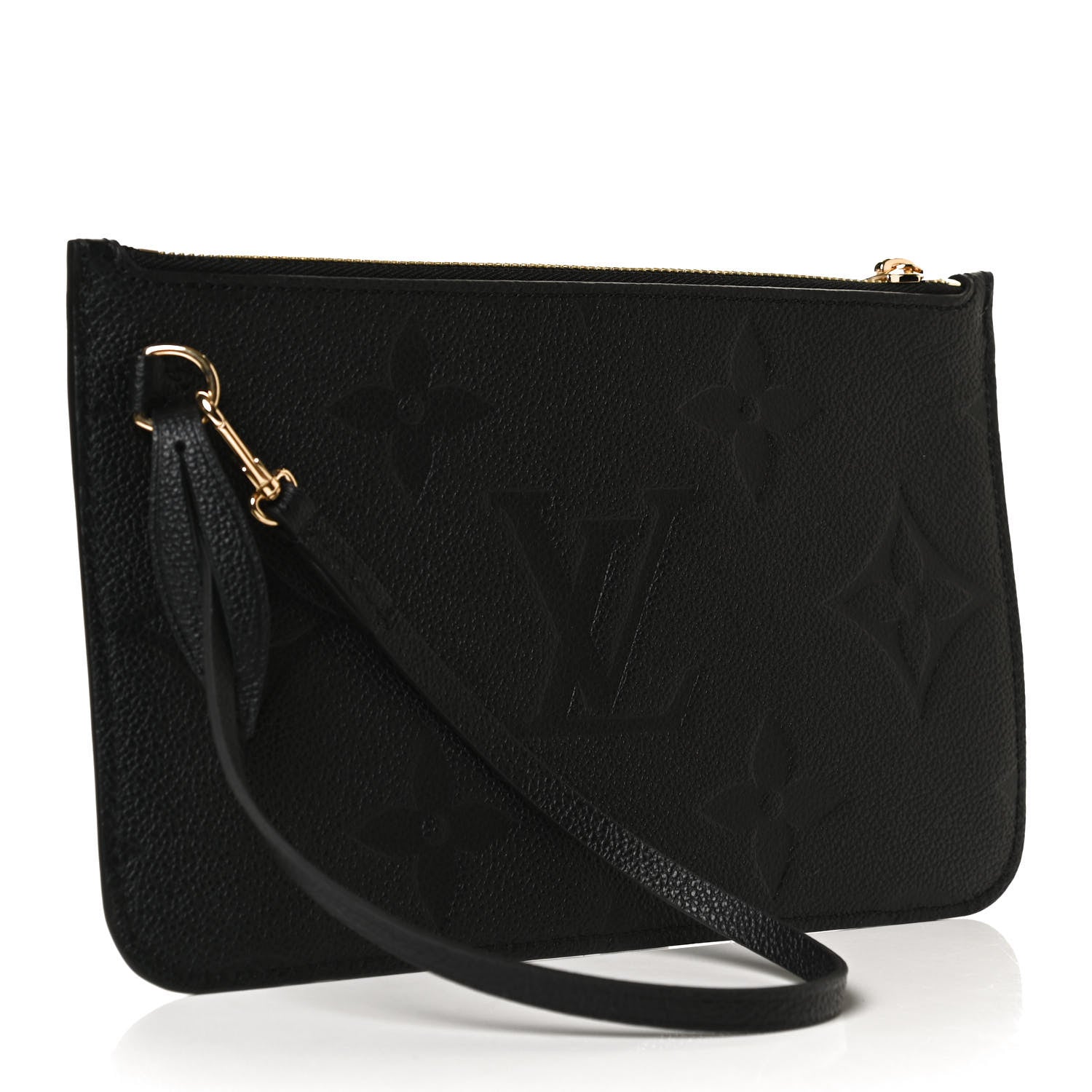Louis Vuitton Empreinte Monogram Giant Neverfull MM Pochette Black 3 of 9